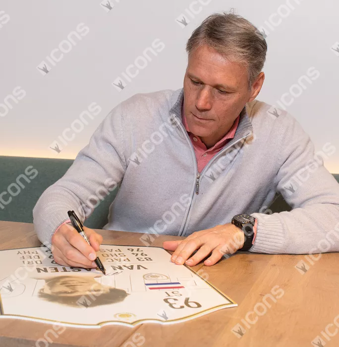 Marco Van Basten Signed Netherlands FIFA Ultimate Team Card