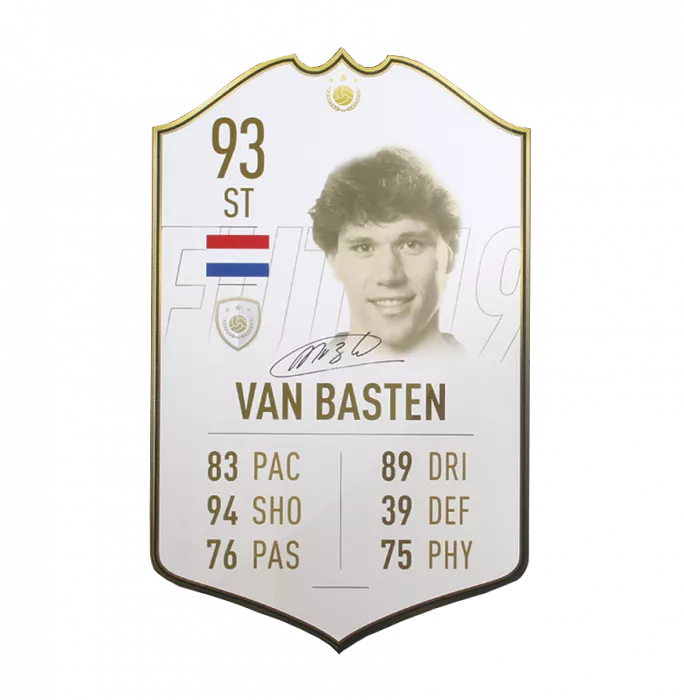 Marco van Basten Signed Netherlands FIFA Ultimate Team Card