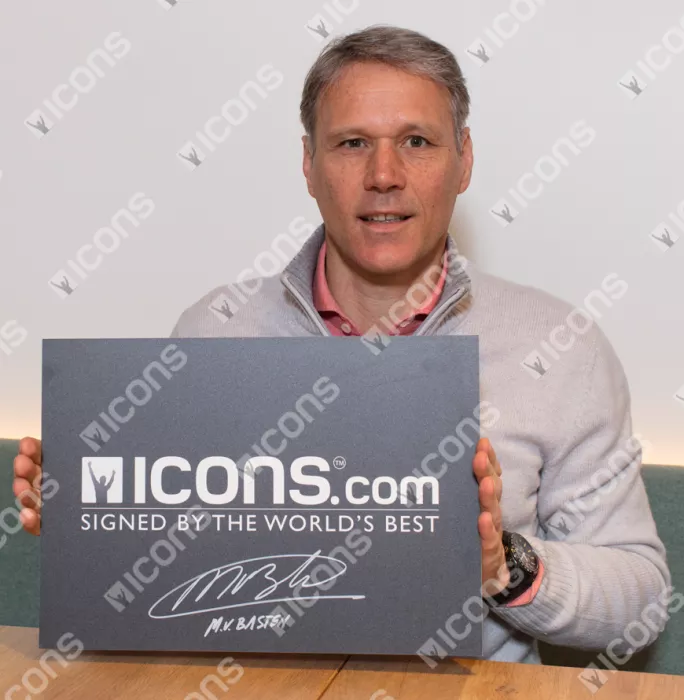 Marco Van Basten Signed Netherlands Photo: UEFA EURO 1988 Winner