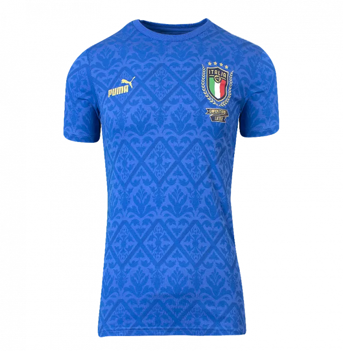 Marco Verratti Back Signed Italy 2020 Champions T-Shirt With Fan Style Numbers (XL Boys) In Classic Frame