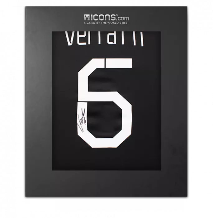 Marco Verratti Back Signed Paris Saint-Germain 2021-22 Third Shirt In Deluxe Packaging