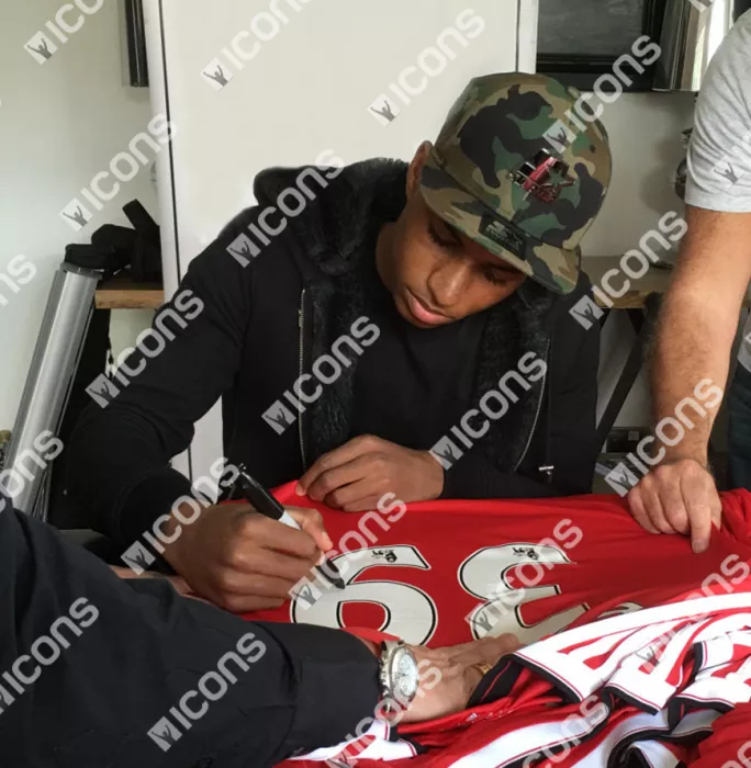 Marcus Rashford Back Signed Manchester United Home Shirt