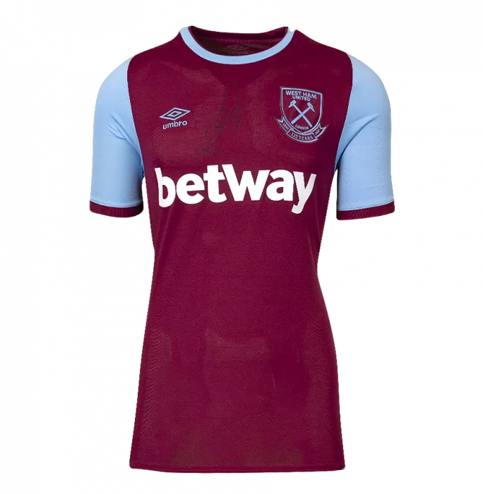 Mark Noble Front Signed West Ham 2020-21 Home Shirt In Hero Frame: Option 1