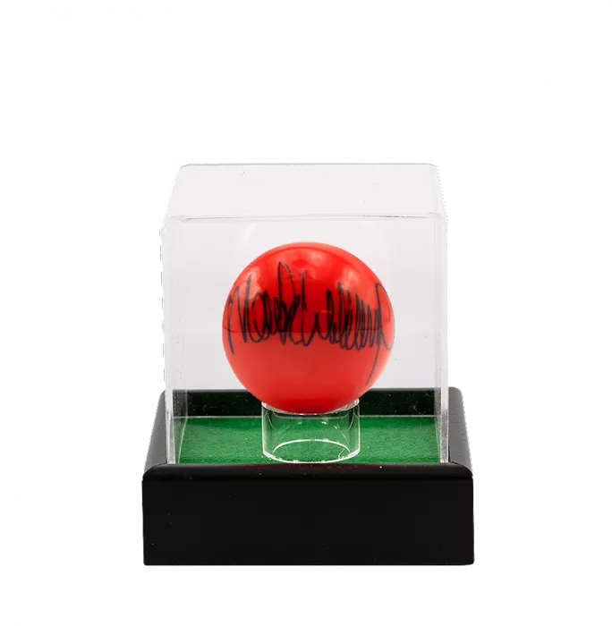 Mark Williams Signed Red Snooker Ball In Acrylic Case