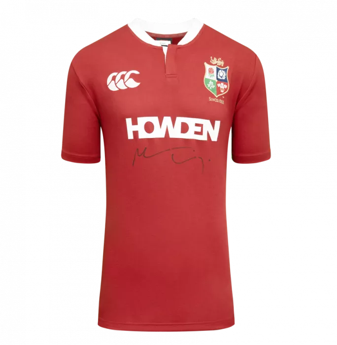 Maro Itoje Front Signed British & Irish Lions 2025 Shirt In Classic Frame