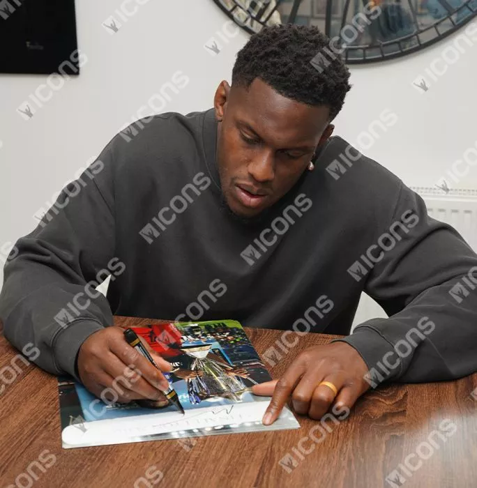 Maro Itoje Signed Saracens Photo In Black Wooden Frame: 2016 Champions Cup Winner