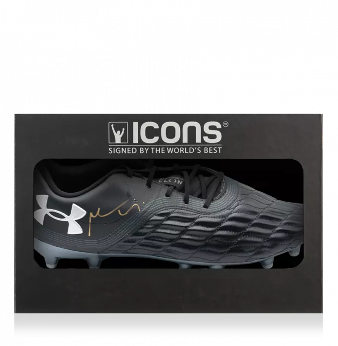 Maro Itoje Signed Under Armour Clone Magnetico Rugby Boot In Deluxe Packaging