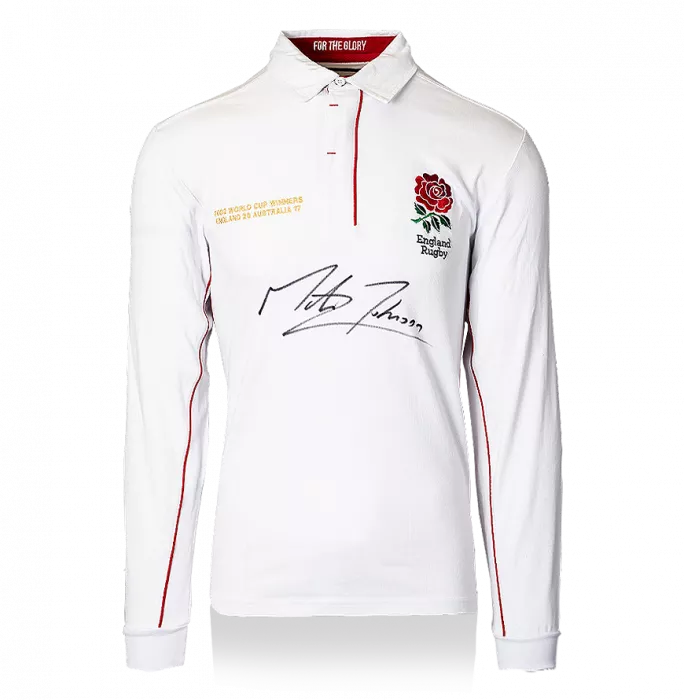 Martin Johnson Front Signed Special Edition England Rugby Shirt