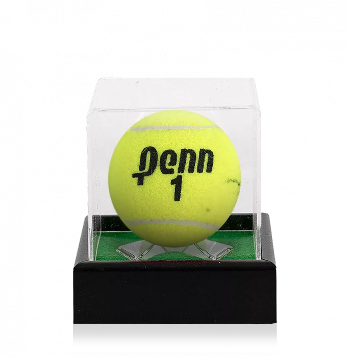 Martina Hingis Signed Penn Tennis Ball In Acrylic Case
