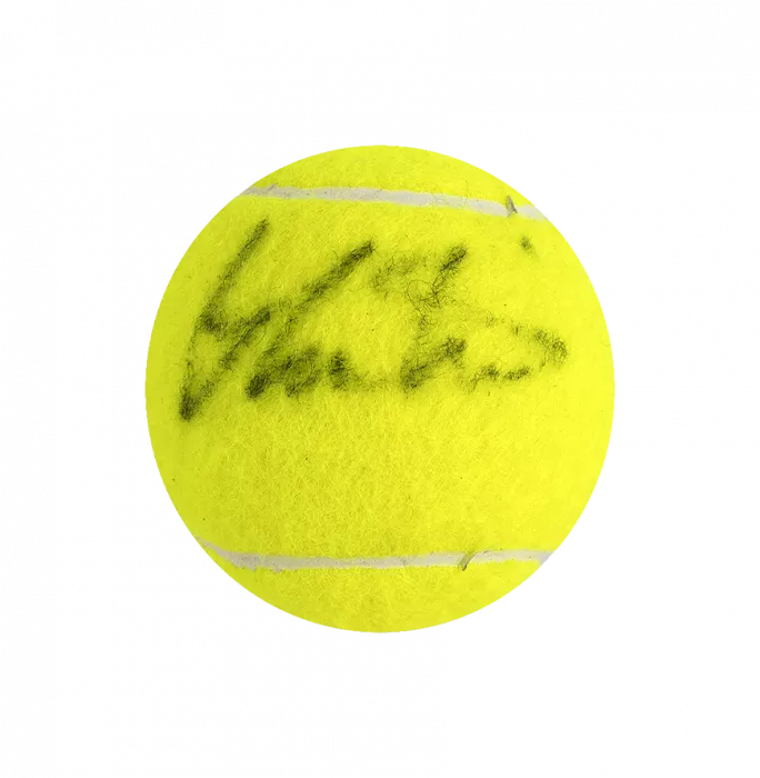 Martina Navratilova Signed Wimbledon Tennis Ball In Acrylic Case
