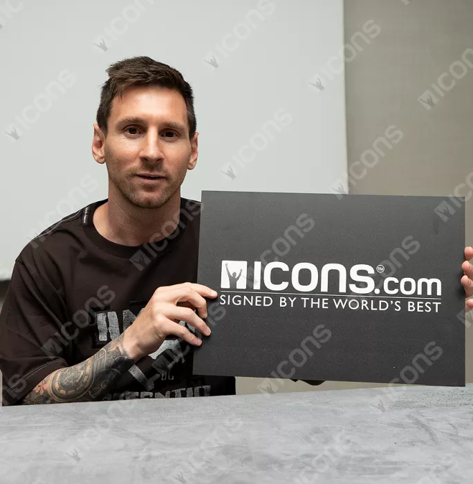 MATCH ISSUE Lionel Messi Official FC Barcelona Back Signed And Framed 2020-21 Home Shirt