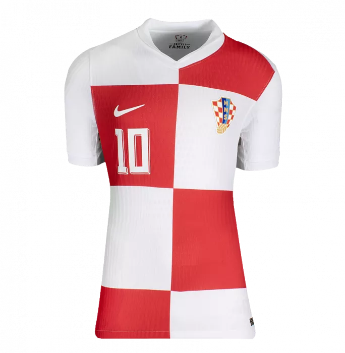 MATCH ISSUE Luka Modric Back Signed Croatia 2024 Home Shirt In Hero Frame: Option 1