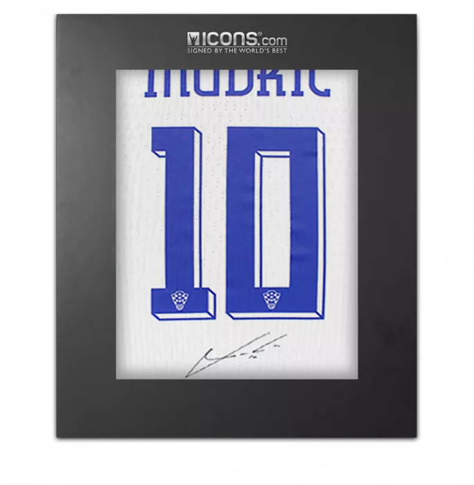 MATCH ISSUE Luka Modric Back Signed Croatia 2024 Home Shirt In Deluxe Packaging