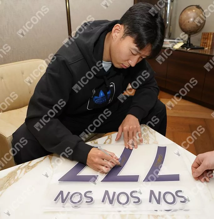 MATCH ISSUE Son Heung-min Back Signed Tottenham Hotspur 2022-23 Home Shirt In Hero Frame: Option 1
