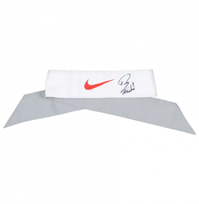 MATCH WORN Rafael Nadal Signed White Wimbledon Bandana
