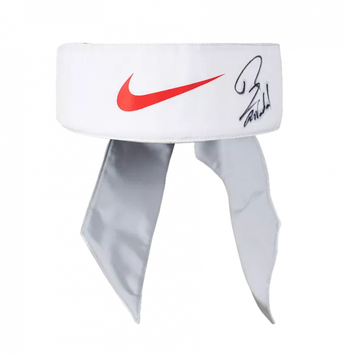 MATCH WORN Rafael Nadal Signed White Wimbledon Bandana