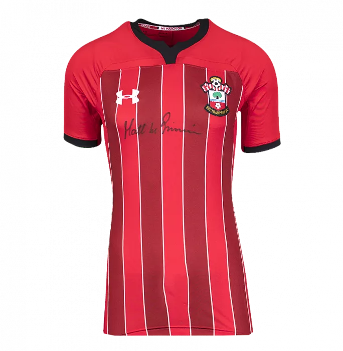 Matt Le Tissier Front Signed Southampton FC 2018-19 Home Shirt In Hero Frame: Option 1