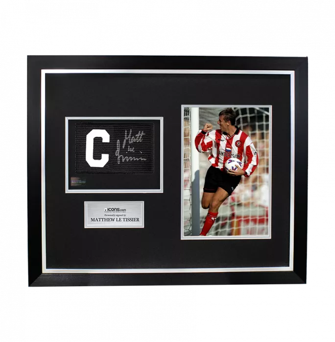 Matt Le Tissier Signed And Framed Captain's Armband