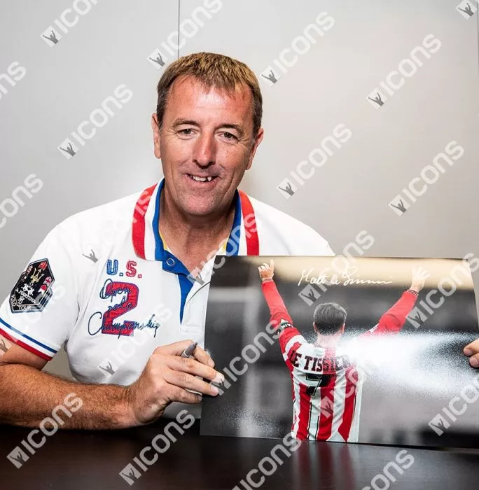 Matt Le Tissier Signed Southampton Photo In Black Wooden Frame: Le God