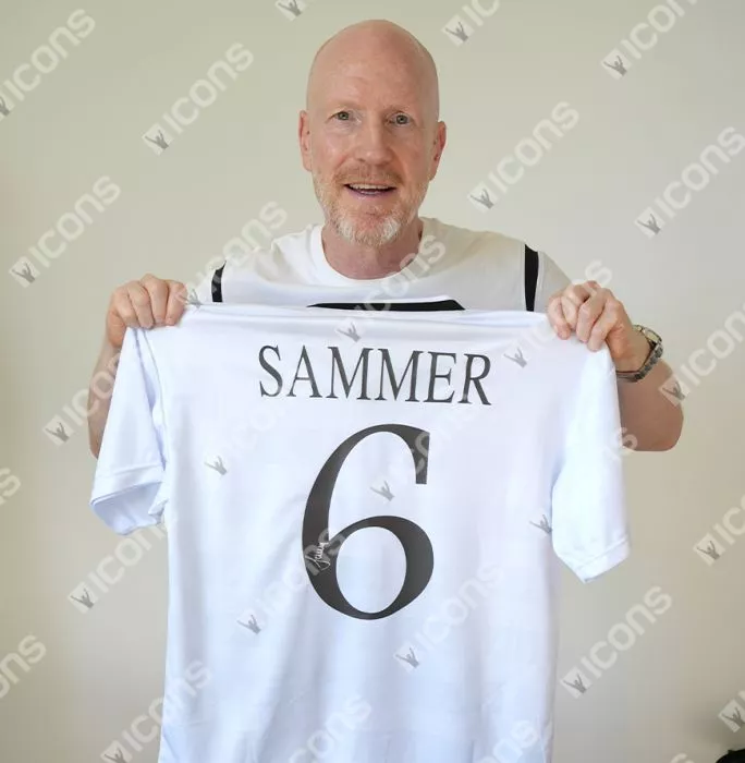 Matthias Sammer Back Signed Germany Retro Home Shirt In Hero Frame: Option 1
