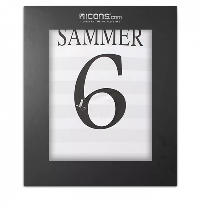 Matthias Sammer Back Signed Germany Retro Home Shirt In Deluxe Packaging