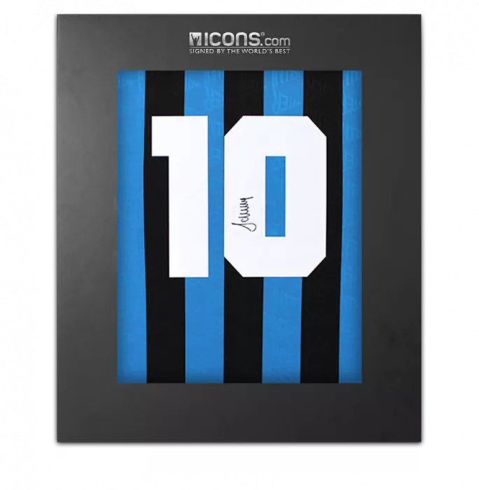 Matthias Sammer Back Signed Internazionale 1992-93 Home Shirt In Deluxe Packaging