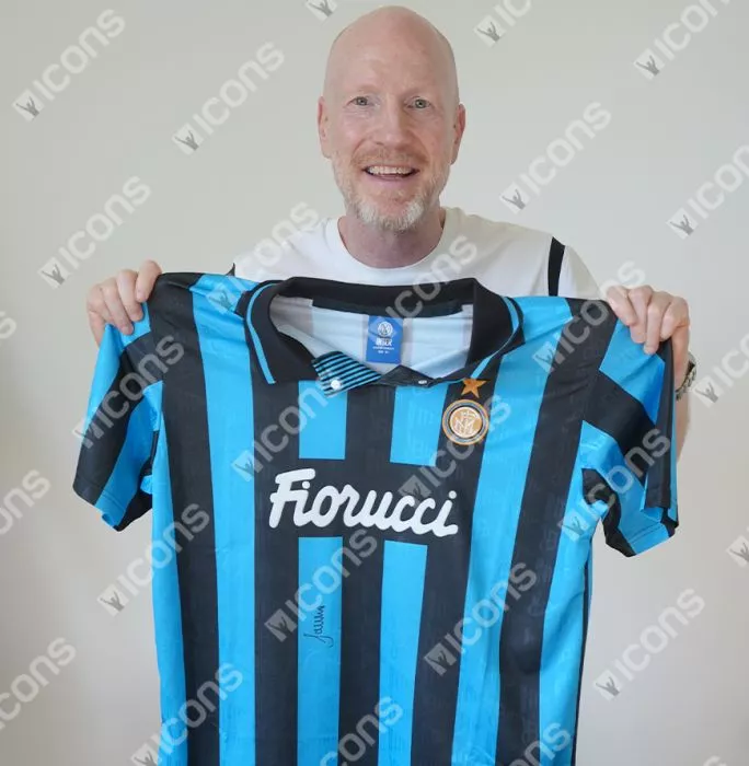 Matthias Sammer Front Signed Internazionale 1992-93 Home Shirt In Classic Frame