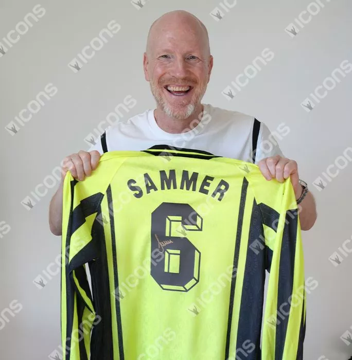 Matthias Sammer Official UEFA Champions League Back Signed And Hero Framed Borussia Dortmund 1996-97 Home Shirt
