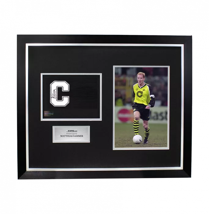 Matthias Sammer Signed and Framed Captain's Armband