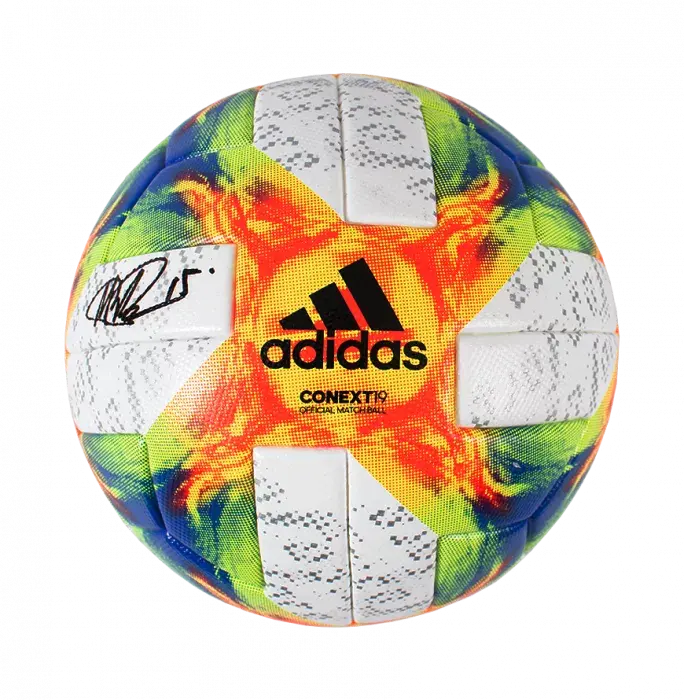 Megan Rapinoe Signed Adidas Conext19 2019 FIFA Women's World Cup Football In Acrylic Case