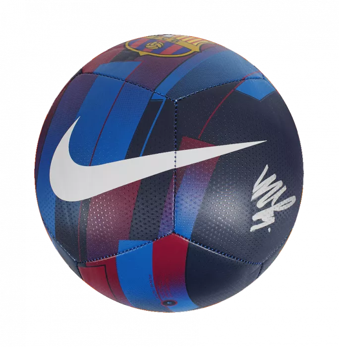 Memphis Depay Official FC Barcelona Signed FCB Branded Football In Acrylic Case