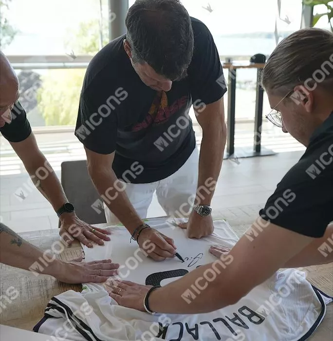 Michael Ballack Official FIFA World Cup™ Back Signed And Framed Germany 2008-09 Home Shirt