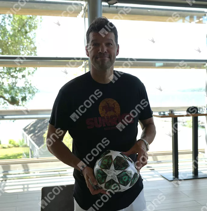 Michael Ballack Signed UEFA Champions League Football
