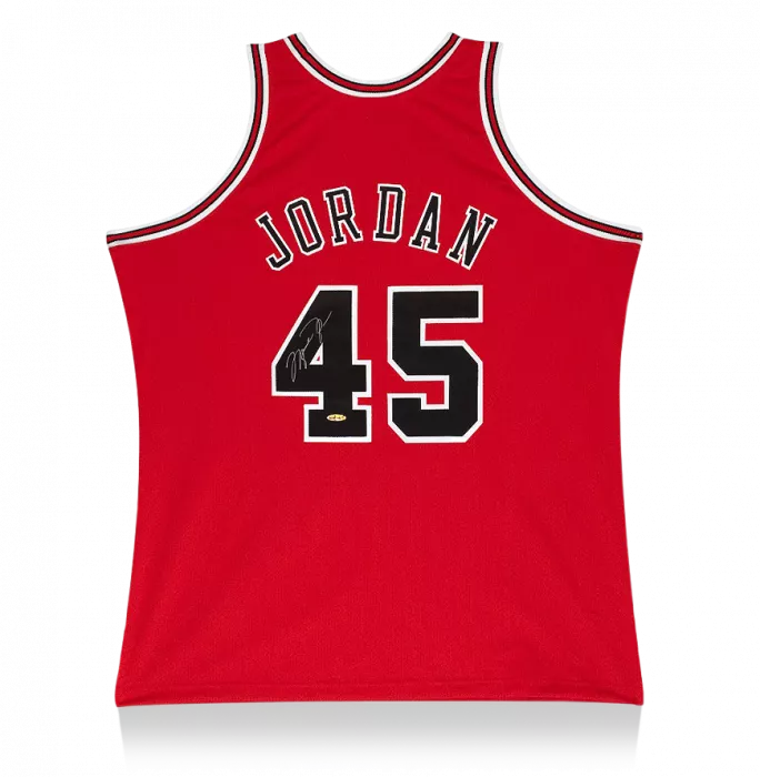 Michael Jordan Back Signed Chicago Bulls 1995 Jersey: Mitchell & Ness Edition