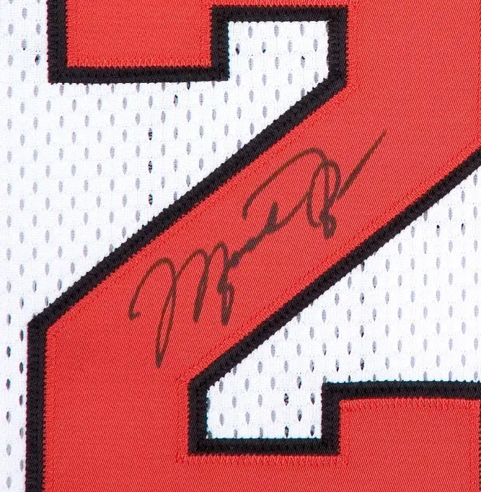 Michael Jordan Back Signed Chicago Bulls Home Jersey