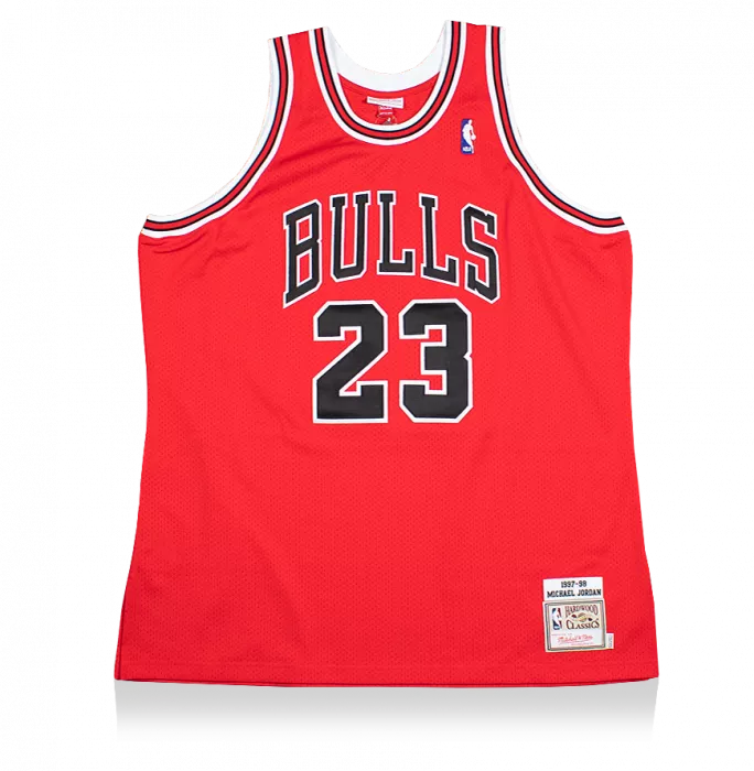 Michael Jordan Signed And Framed Chicago Bulls 1997-98 Away Jersey