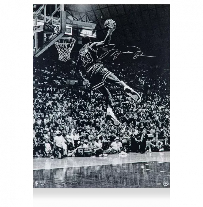 Michael Jordan Signed Chicago Bulls Photo: Frozen In Time