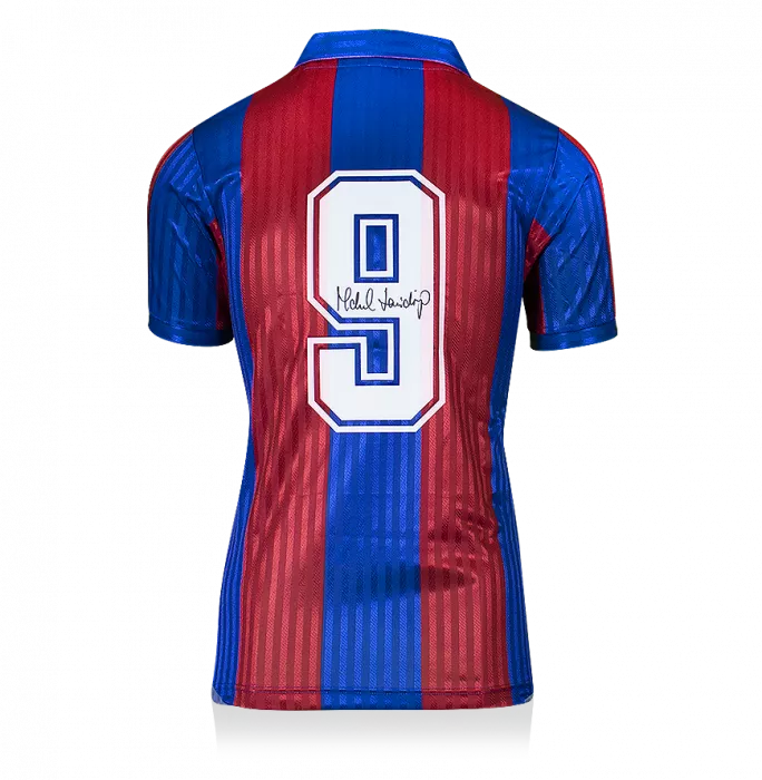 Michael Laudrup Back Signed FC Barcelona 1992 Home Shirt In Hero Frame: Option 1