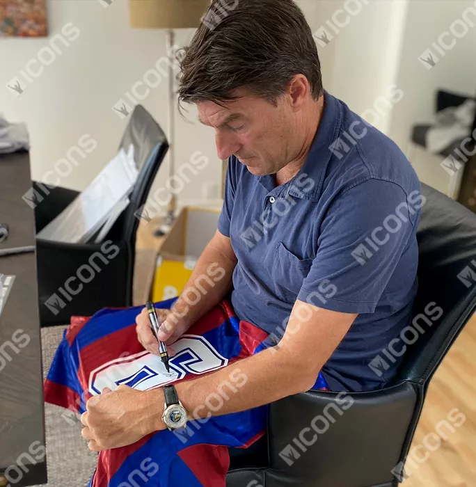 Michael Laudrup Back Signed FC Barcelona 1992 Home Shirt In Hero Frame: Option 1