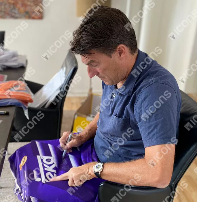 Michael Laudrup Front Signed Real Madrid 1994-96 Away Shirt