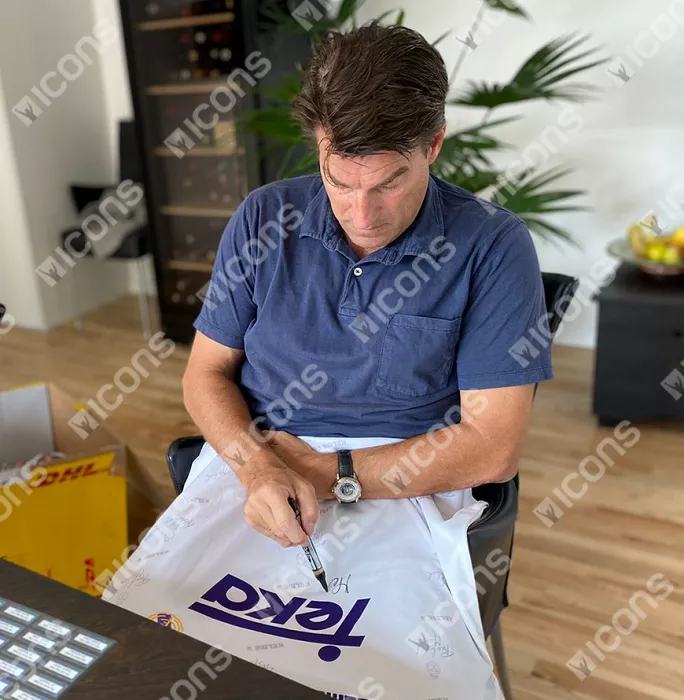 Michael Laudrup Front Signed Real Madrid 1994-96 Home Shirt