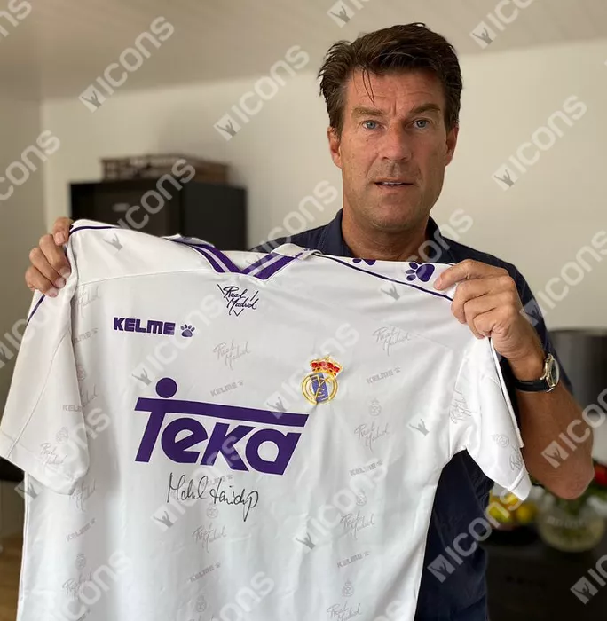 Michael Laudrup Front Signed Real Madrid 1994-96 Home Shirt