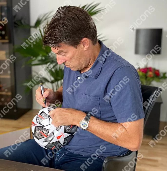 Michael Laudrup Signed UEFA Champions League Football