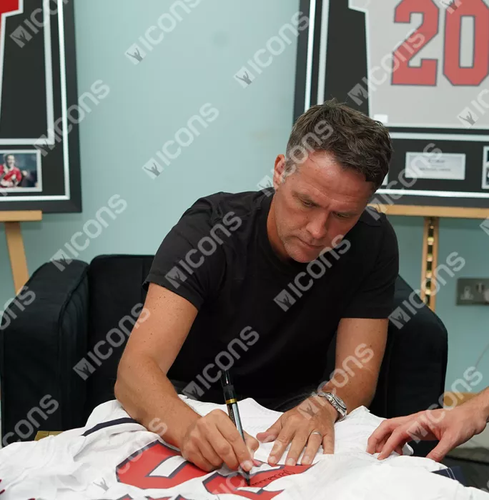 Michael Owen Back Signed England 1998 Home Shirt In Deluxe Packaging