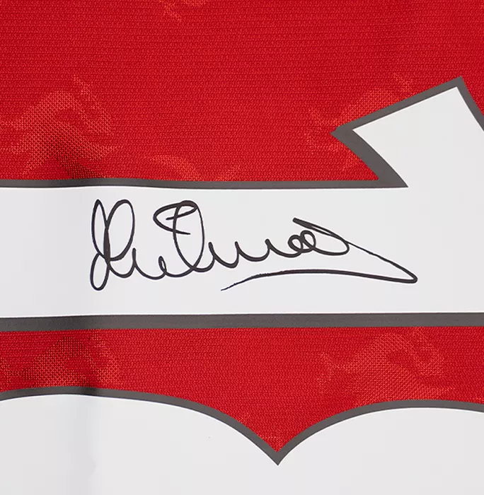 Michael Owen Back Signed Liverpool 1996 Home Shirt In Classic Frame