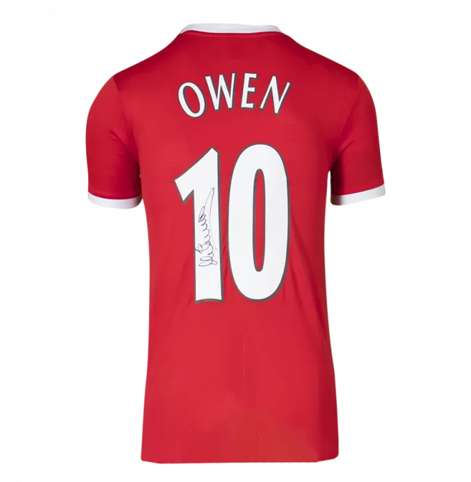 Michael Owen Back Signed Liverpool 1998-99 Home Shirt