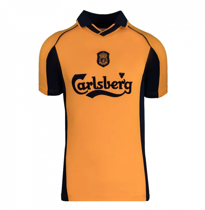 Michael Owen Back Signed Liverpool FC 2000 Away Shirt - "2001 FA Cup Winner" Inscription In Hero Frame: Option 1