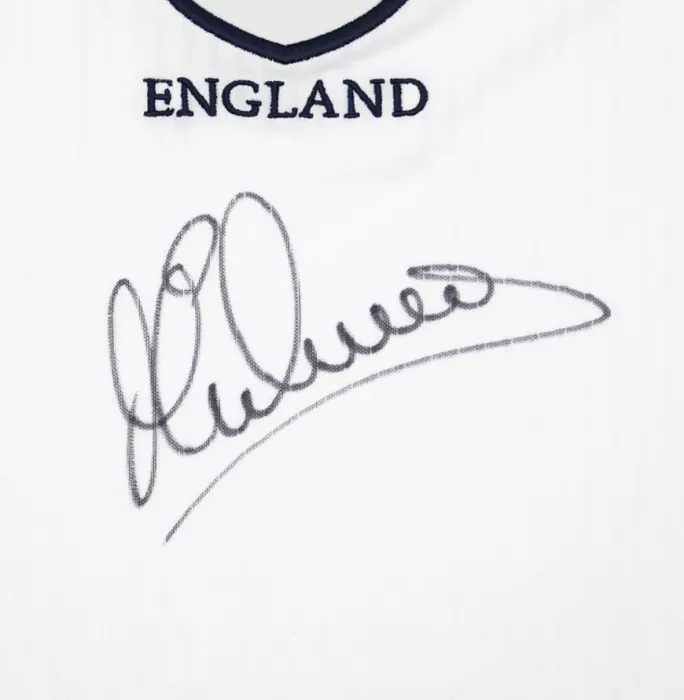 Michael Owen Official 1998 FIFA World Cup™ Front Signed And Framed England 1998 Home Shirt