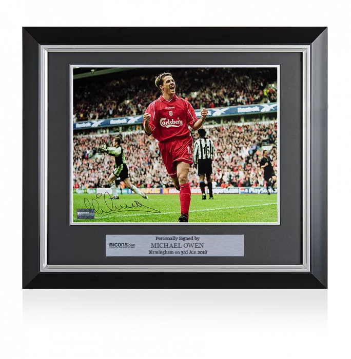 Michael Owen Signed and Framed Liverpool Photo: Anfield Favourite