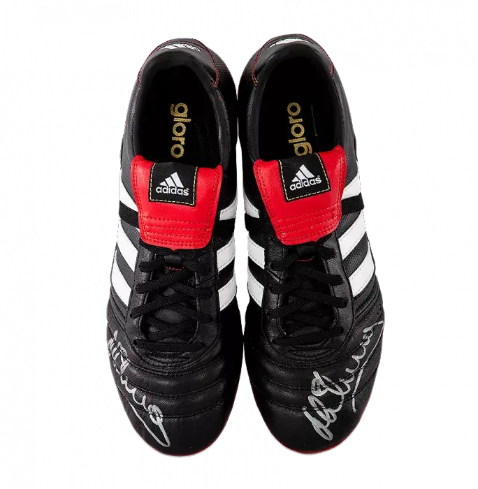 Michael Owen Signed Black And Red Adidas Gloro Boot